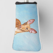 Pharaoh Hond Painting - Cute Original Dog Art Golfheadcover (Draai 90)