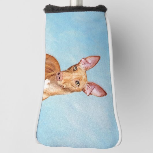 Pharaoh Hond Painting - Cute Original Dog Art Golfheadcover (Draai 90)