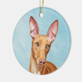 Pharaoh Hond Painting - Cute Original Dog Art Keramisch Ornament (Links)