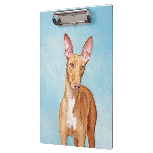 Pharaoh Hond Painting - Cute Original Dog Art Klembord (Links)