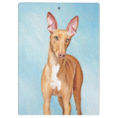Pharaoh Hond Painting - Cute Original Dog Art Klembord (Achterkant)