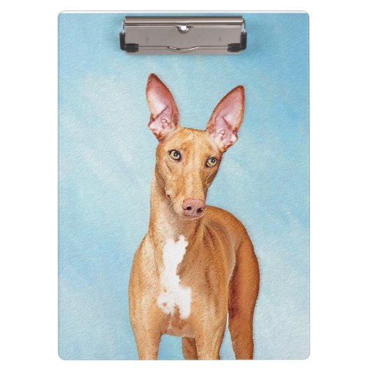Pharaoh Hond Painting - Cute Original Dog Art Klembord (Voorkant)