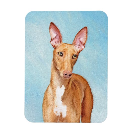 Pharaoh Hond Painting - Cute Original Dog Art Magneet (Verticaal)