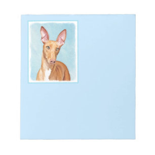 Pharaoh Hond Painting - Cute Original Dog Art Notitieblok