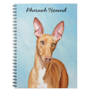 Pharaoh Hond Painting - Cute Original Dog Art Notitieboek