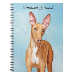 Pharaoh Hond Painting - Cute Original Dog Art Notitieboek