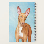 Pharaoh Hond Painting - Cute Original Dog Art Planner (Achterkant)