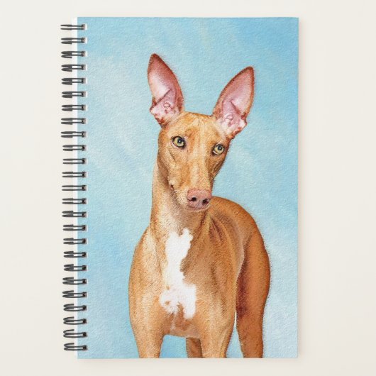 Pharaoh Hond Painting - Cute Original Dog Art Planner (Voorkant)