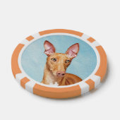 Pharaoh Hond Painting - Cute Original Dog Art Poker Chips (Enkel)