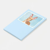 Pharaoh Hond Painting - Cute Original Dog Art Post-it® Notes (Schuin)