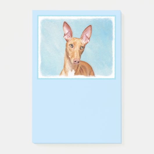 Pharaoh Hond Painting - Cute Original Dog Art Post-it® Notes (Voorkant)