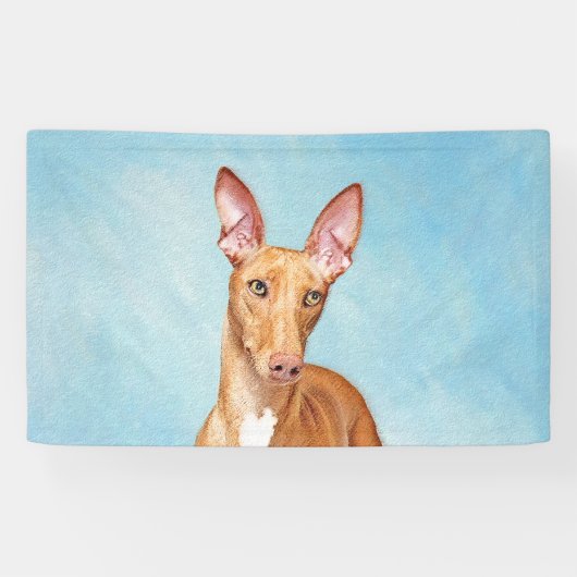 Pharaoh Hond Painting - Cute Original Dog Art Spandoek (Horizontaal)