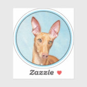 Pharaoh Hond Painting - Cute Original Dog Art Sticker (Vel)