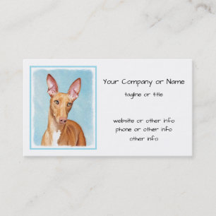 Pharaoh Hond Painting - Cute Original Dog Art Visitekaartje