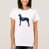 Pharaoh Hound Black Waterverf Silhouette T-shirt (Voorkant)