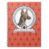 Pharaoh Hound Credo Spiral Photo Notebook Notitieboek (Voorkant)