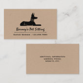 Pharaoh Hound Egyptian Hieroglyph Dog Visitekaartje (Voorkant / Achterkant)