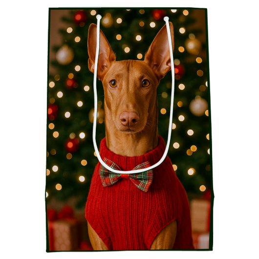 Pharaoh Hound Holiday  Medium Cadeauzakje (Achterkant)