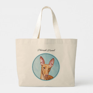 Pharaoh Hound Schilderen Kastanje Originele Hond K Grote Tote Bag