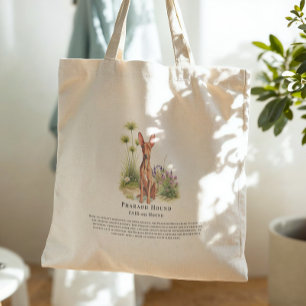 Pharaoh Hound   Watercolor Hondenras Quote Tote Bag