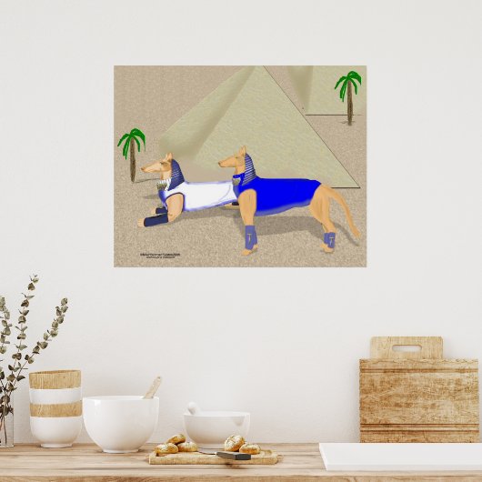 Pharaoh Hounds Poster (Keuken)