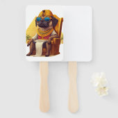 Pharaoh Pug � Ancient Egypt Dog Handwaaier (Voorkant en achterkant)