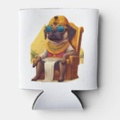 Pharaoh Pug � Hond uit het oude Egypte Blikjeskoeler (Voorkant)