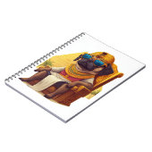 Pharaoh Pug - Oude Egyptische hond Notitieboek (Linkerzijde)