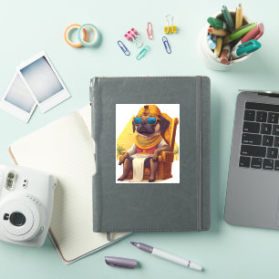 Pharaoh Pug � oude Egyptische hond Sticker