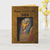 Pharaoh Son Happy Vaderdag Humor Kaart (Gele Bloem)