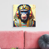 PHARAOH TUT-CHIMPANZEE 2 CANVAS AFDRUK (Insitu (Woonkamer))