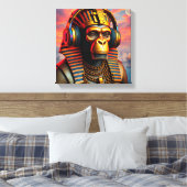PHARAOH TUT-CHIMPANZEE 4 CANVAS AFDRUK (Insitu (Slaapkamer))