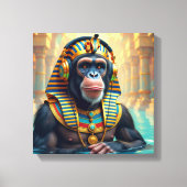 PHARAOH TUT-CHIMPANZEE 5 CANVAS AFDRUK (Voorkant)