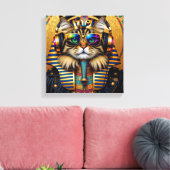 PHARAOH TUT-PERSIAN CAT 3 CANVAS AFDRUK (Insitu (Woonkamer))