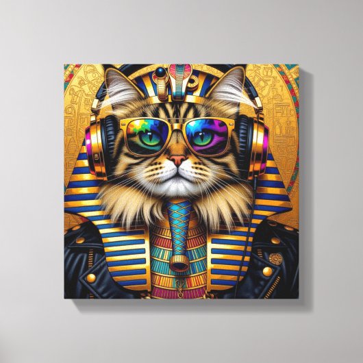 PHARAOH TUT-PERSIAN CAT 3 CANVAS AFDRUK (Voorkant)