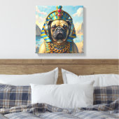 PHARAOH TUT-PUG 2 CANVAS AFDRUK (Insitu (Slaapkamer))