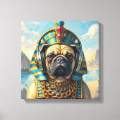 PHARAOH TUT-PUG 2 CANVAS AFDRUK (Voorkant)