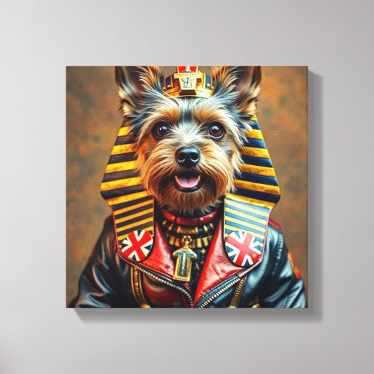 PHARAOH TUT-YORKSHIRE TERRIER 3 CANVAS AFDRUK (Voorkant)