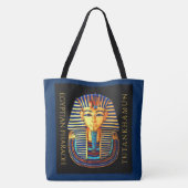 Pharaoh Tutankhamun Fine Art Fabric Bag Tote Bag (Achterkant)