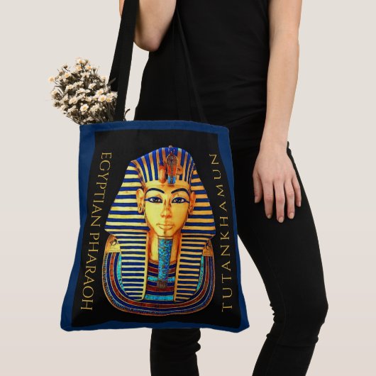 Pharaoh Tutankhamun Fine Art Fabric Bag Tote Bag (Dichtbij)