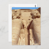 Pharaohs - gianenbeelden, Abu Simbel, het oude Egy Briefkaart (Voorkant / Achterkant)