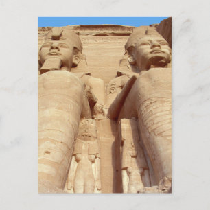Pharaohs - gianenbeelden, Abu Simbel, het oude Egy Briefkaart