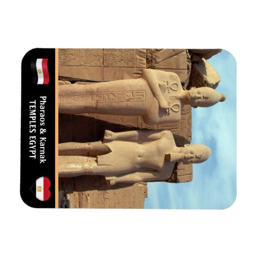 Pharaohs, Karnak Temple/Ancient Egypt Magneet (Horizontaal)