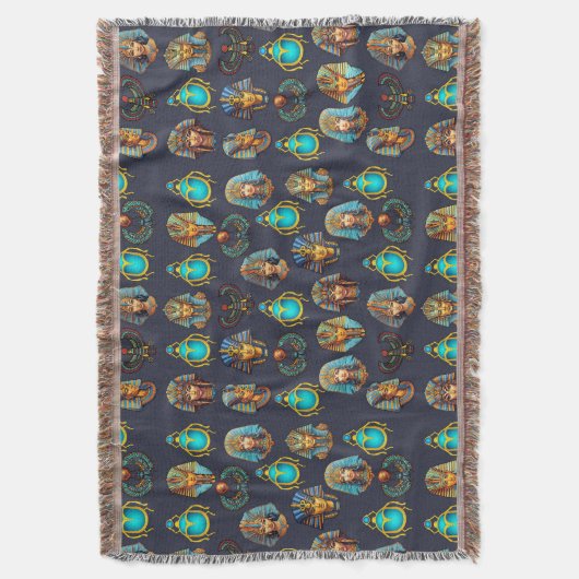 Pharaoh's Legacy: Antique Egyptian Patterns  Deken (Voorkant Verticaal)