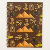 Pharaoh's Legacy: Antique Egyptian Patterns Planner (Voorkant)
