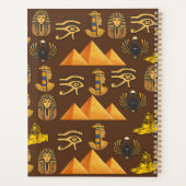 Pharaoh's Legacy: Antique Egyptian Patterns  Planner (Achterkant)