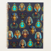 Pharaoh's Legacy: Antique Egyptian Patterns Planner (Voorkant)