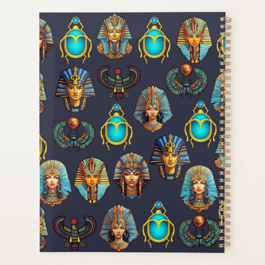 Pharaoh's Legacy: Antique Egyptian Patterns  Planner (Achterkant)