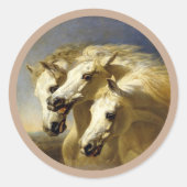 Pharaoh's paarden Ronde Stickers (Voorkant)