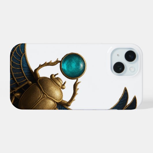 Pharaonic Beetle iPhone 15 Pro Max Case iPhone 15 Case (Achterkant horizontaal)